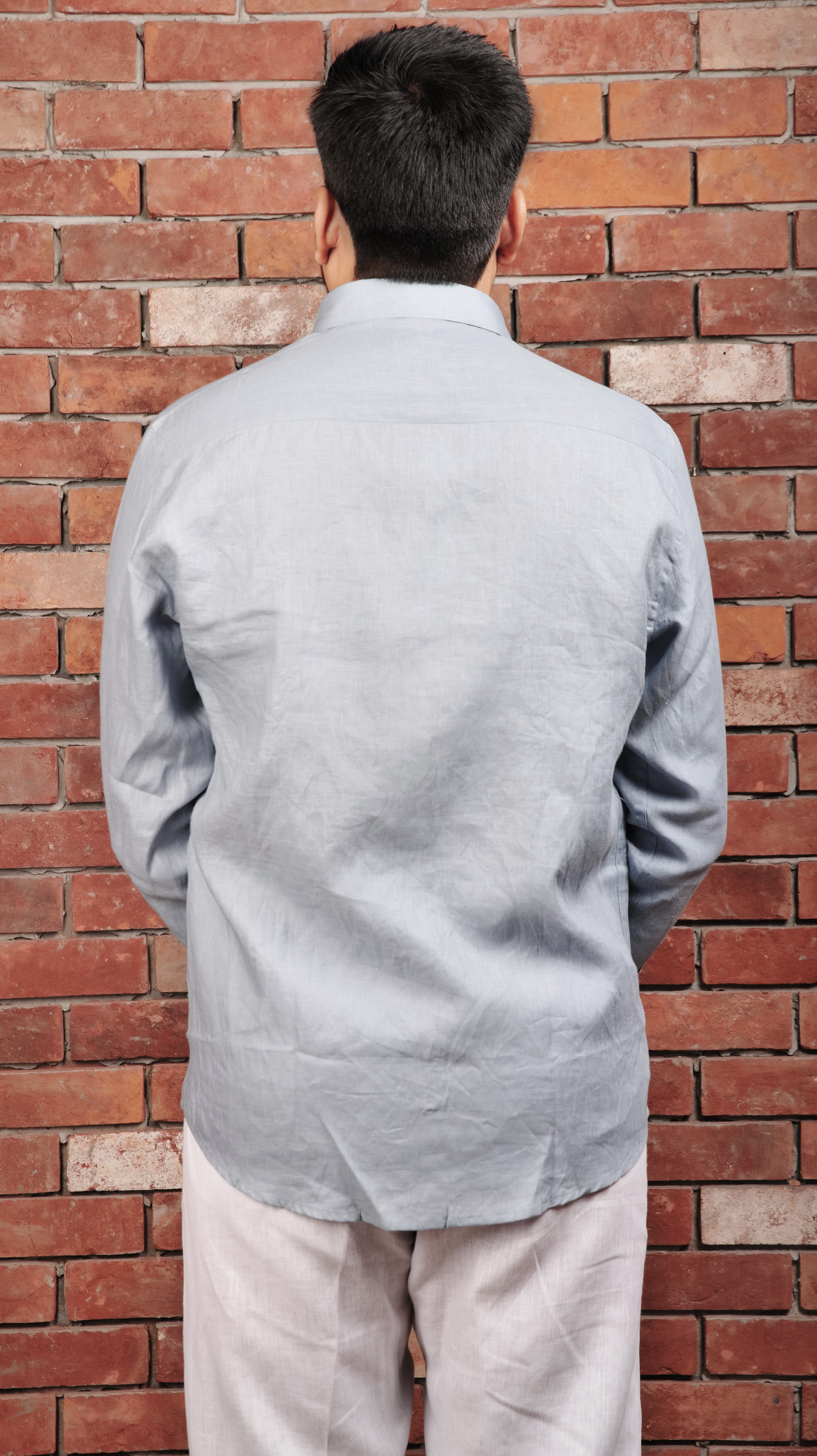 SKY BLUE  70 LEA  LINEN SHIRT