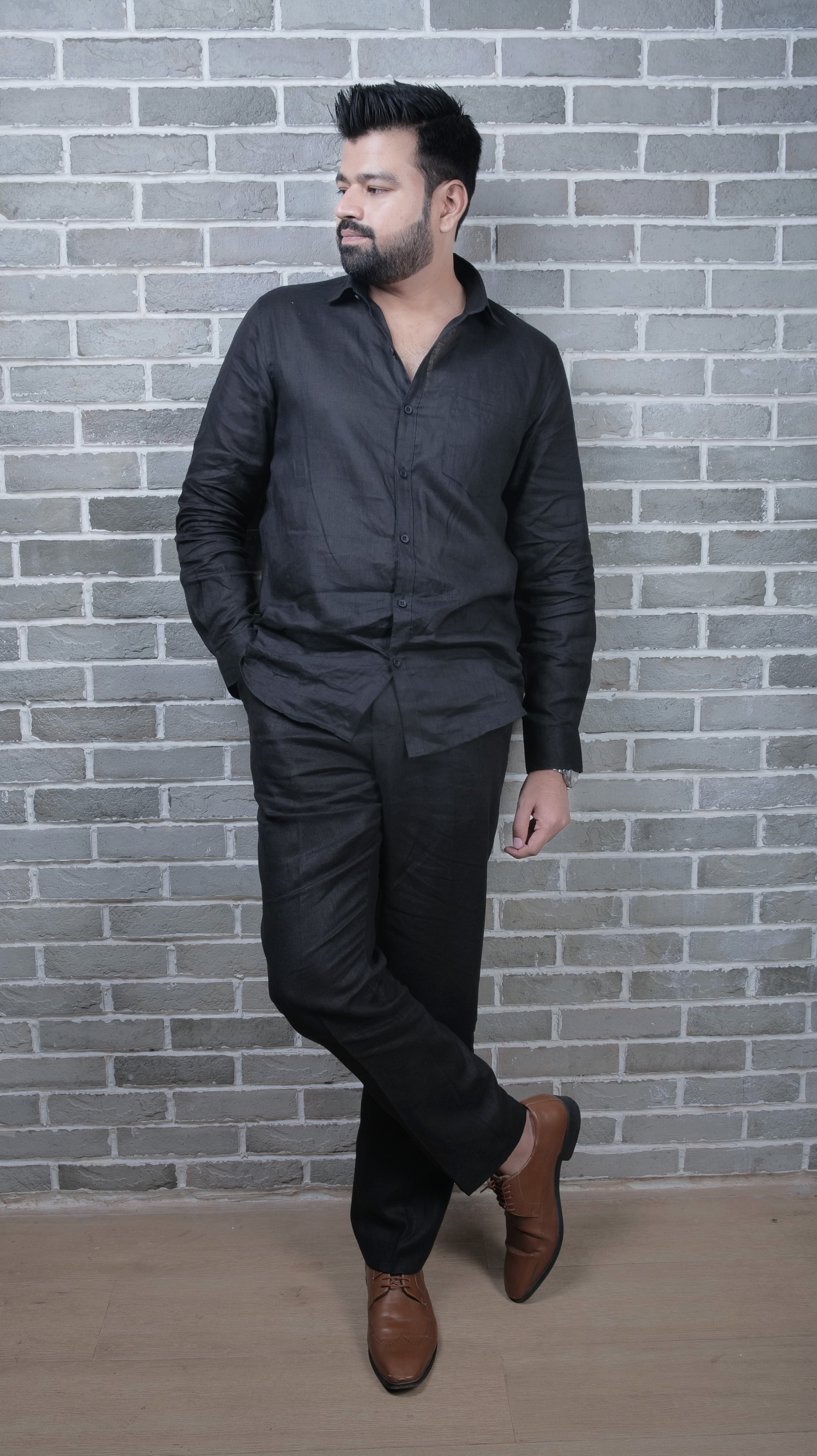 Black linen Pants