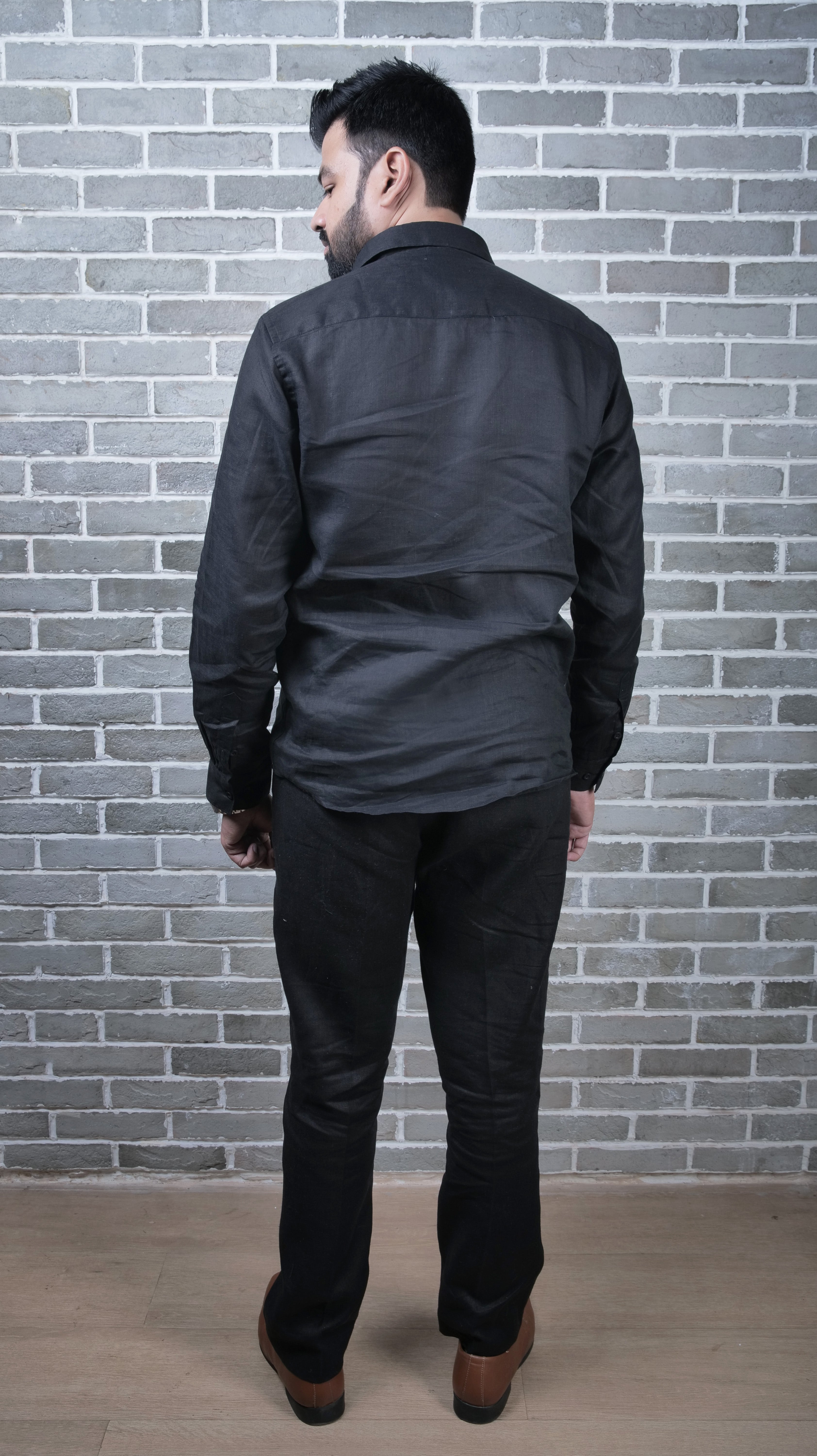 Black Linen Shirt